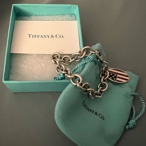 Tiffany & Co American Flag Charm Bracelet